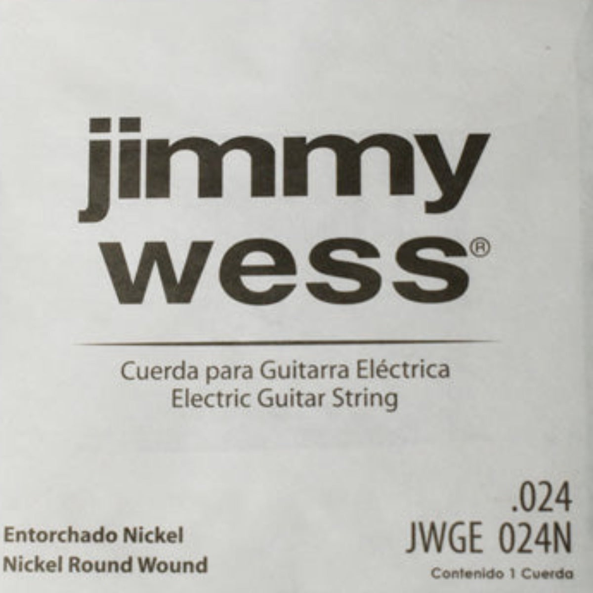 CUERDA JIMMY WESS PARA GUITARRA ELECTRICA 0 024 NIQUEL