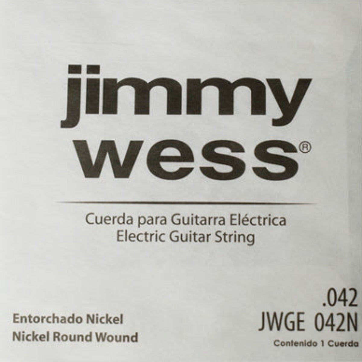 CUERDA JIMMY WESS PARA GUITARRA ELECTRICA 0 042 NIQUEL
