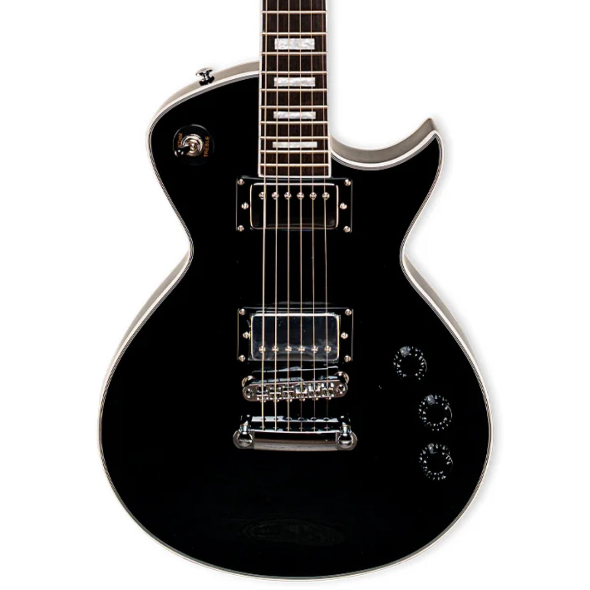 Guitarra Eléctrica Tagima Tipo LP Classic Negro Mirach-CB-DF
