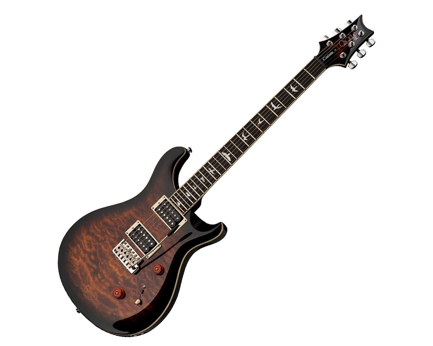 Guitarra Eléctrica PRS SE Custom 24 Quilted Black Gold Sunburst