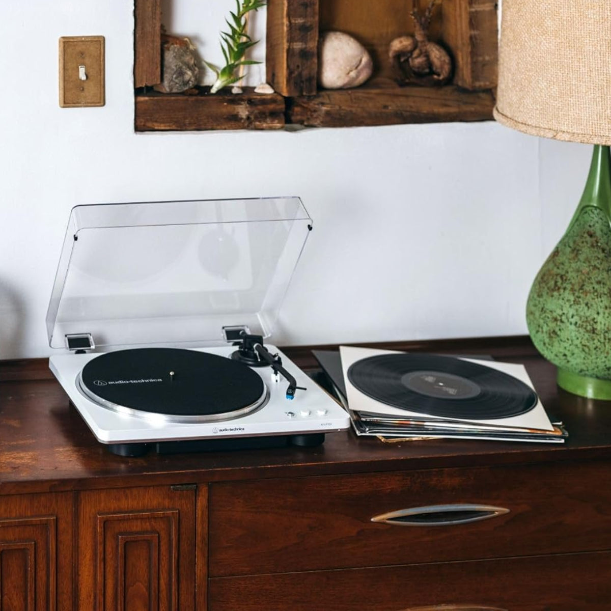 TORNAMESA AUDIOTECHNICA SILVER BLANCA AT-LP70X-WS