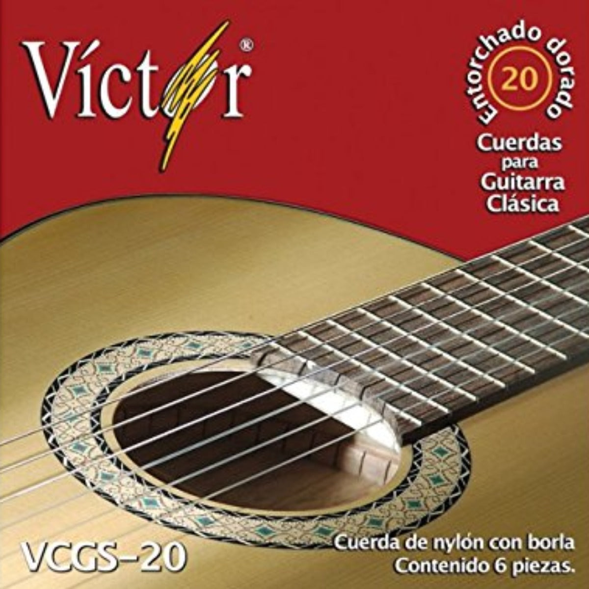 CUERDA P/GUITARRA VICTOR 6A AC