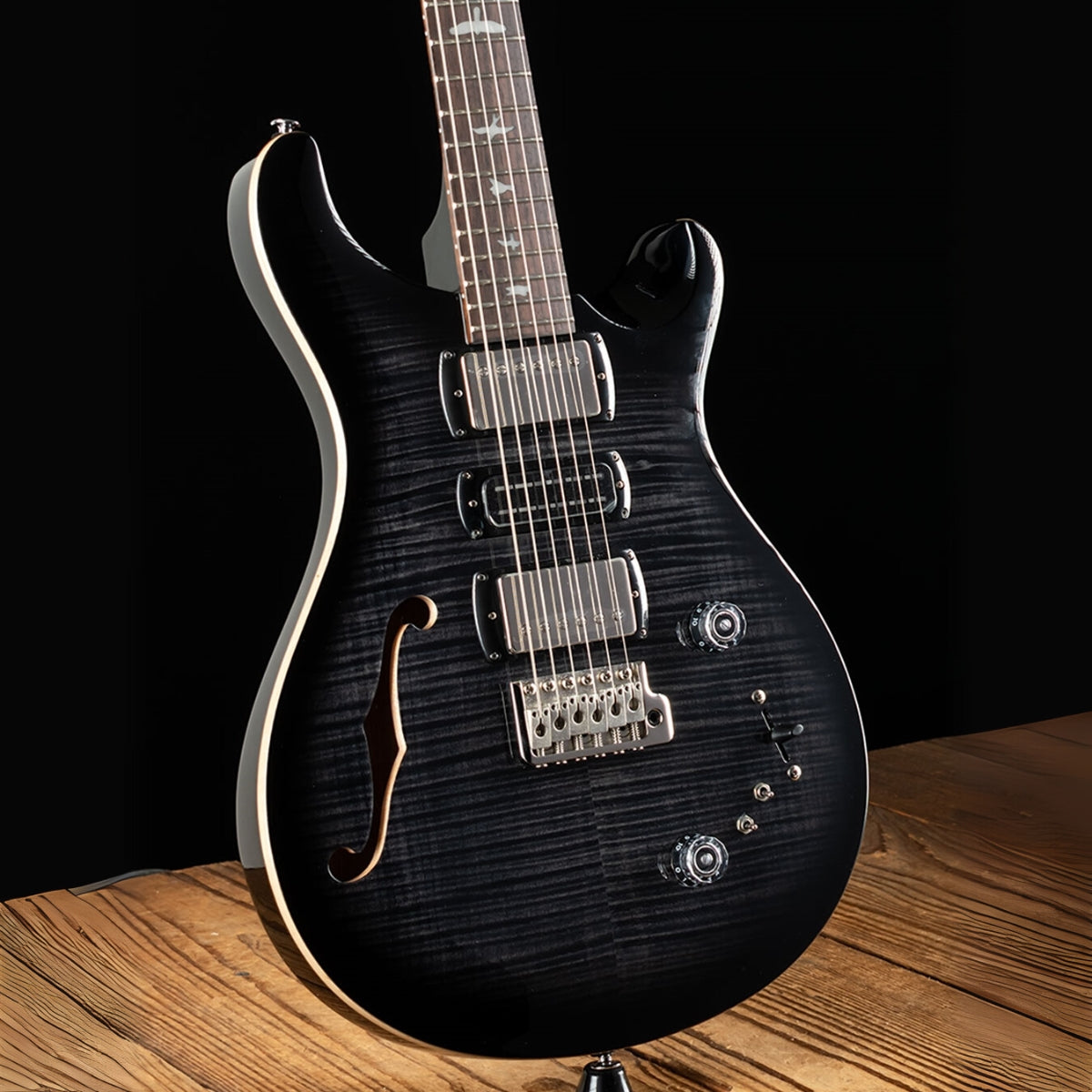 GUITARRA ELECTRICA PRS SE SPECIAL SEMI-HOLLOW CHARCOAL BURST