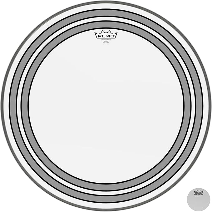 PARCHE REMO POWERSONIC 22" TRANSPARENTE PW-1322-00
