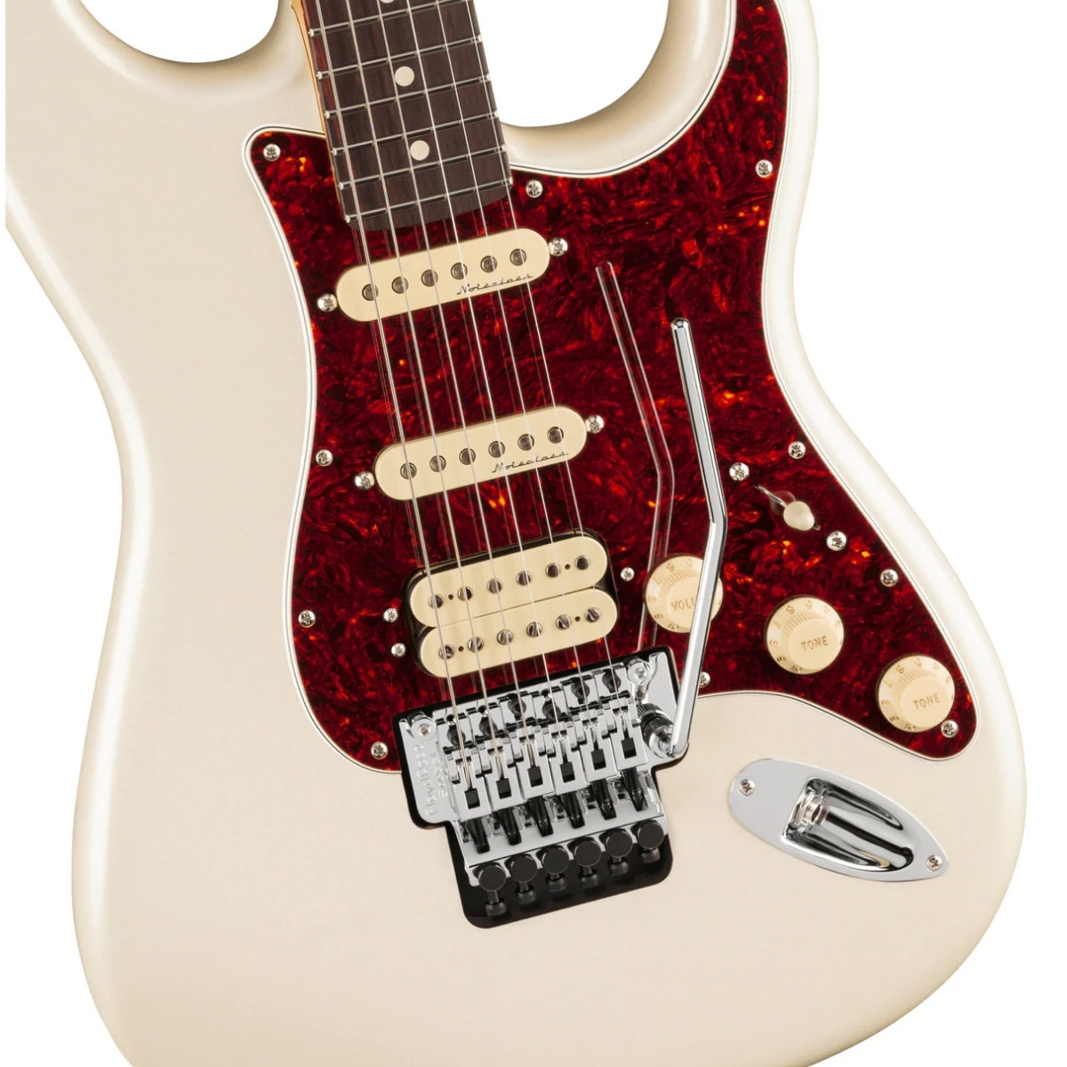 Guitarra Eléctrica Fender Player II Stratocaster HSS Floyd Rose Olympic Pearl Diapasón Palisandro