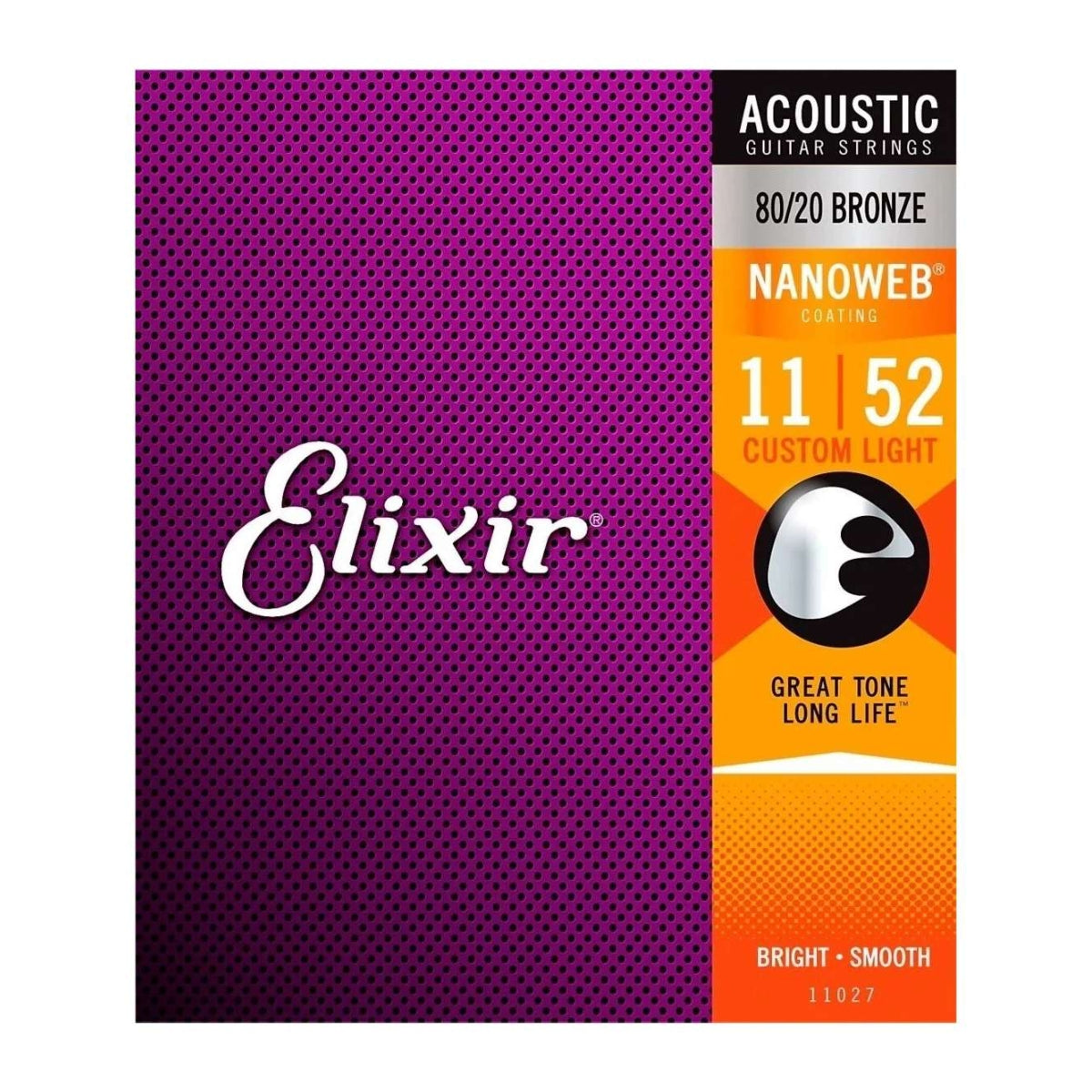 ENCORDADURA ELIXIR 11027 ACUSTICA BRONCE 80/20 NANOWEB 11-52