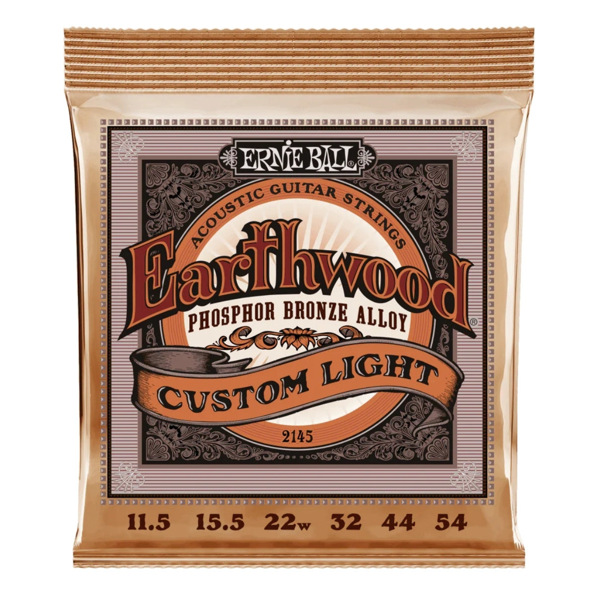 ENCORDADURA ERNIE BALL EARTHWOOD CUSTOM MEDIUM 2143 BRZ-PH -12.5-56
