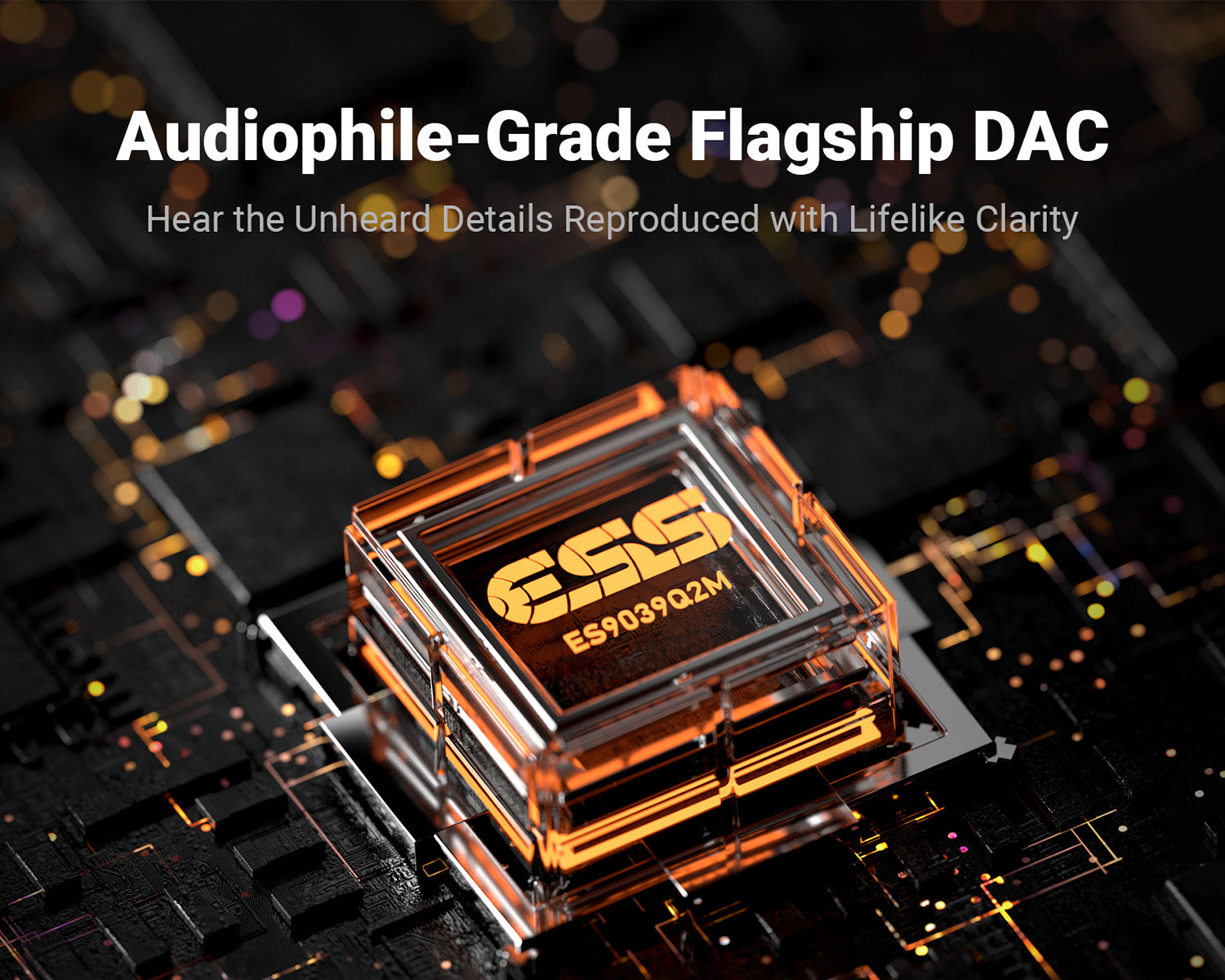 Amplificador de Audífonos y DAC USB Mini Fosi Audio DS3 Negro
