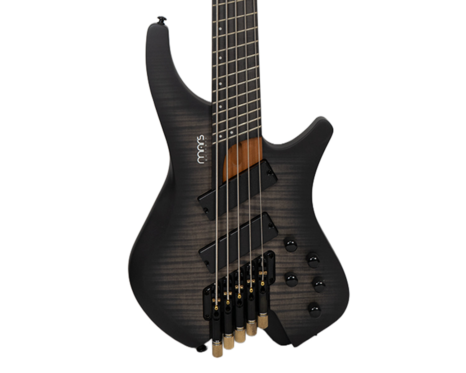 Bajo Eléctrico 5 Cuerdas Mars Headless Grey Burst Satin