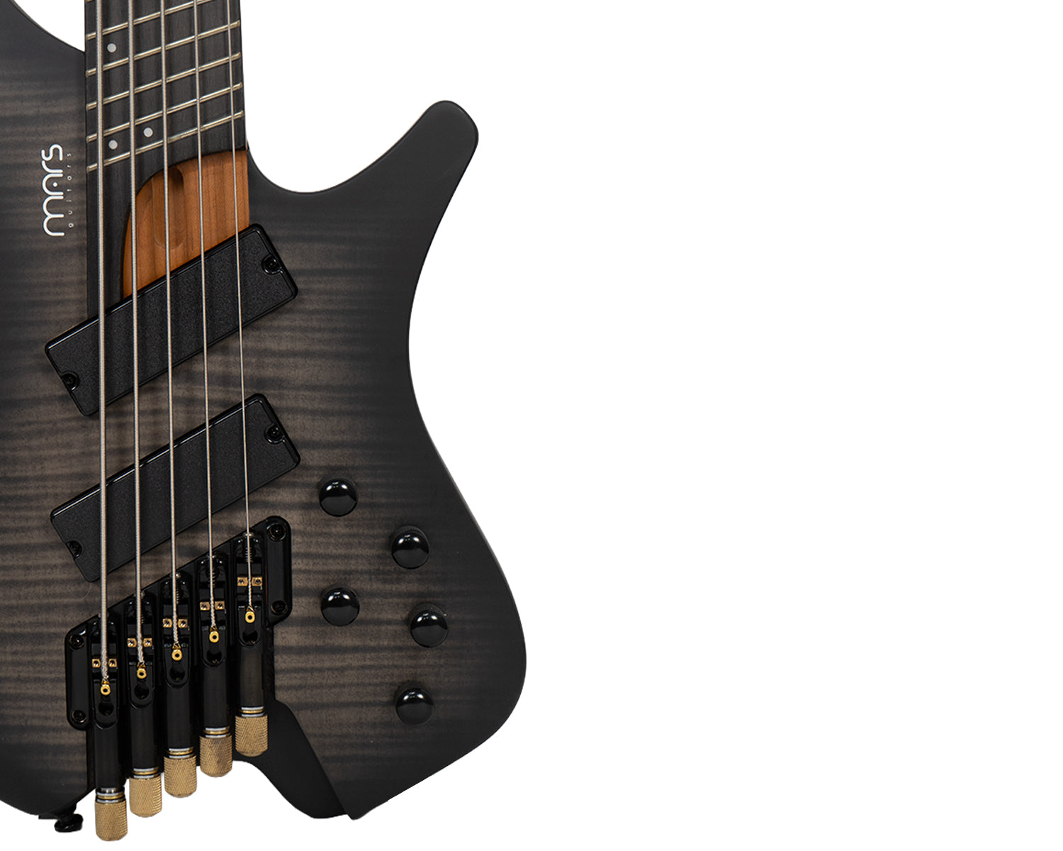 Bajo Eléctrico 5 Cuerdas Mars Headless Grey Burst Satin