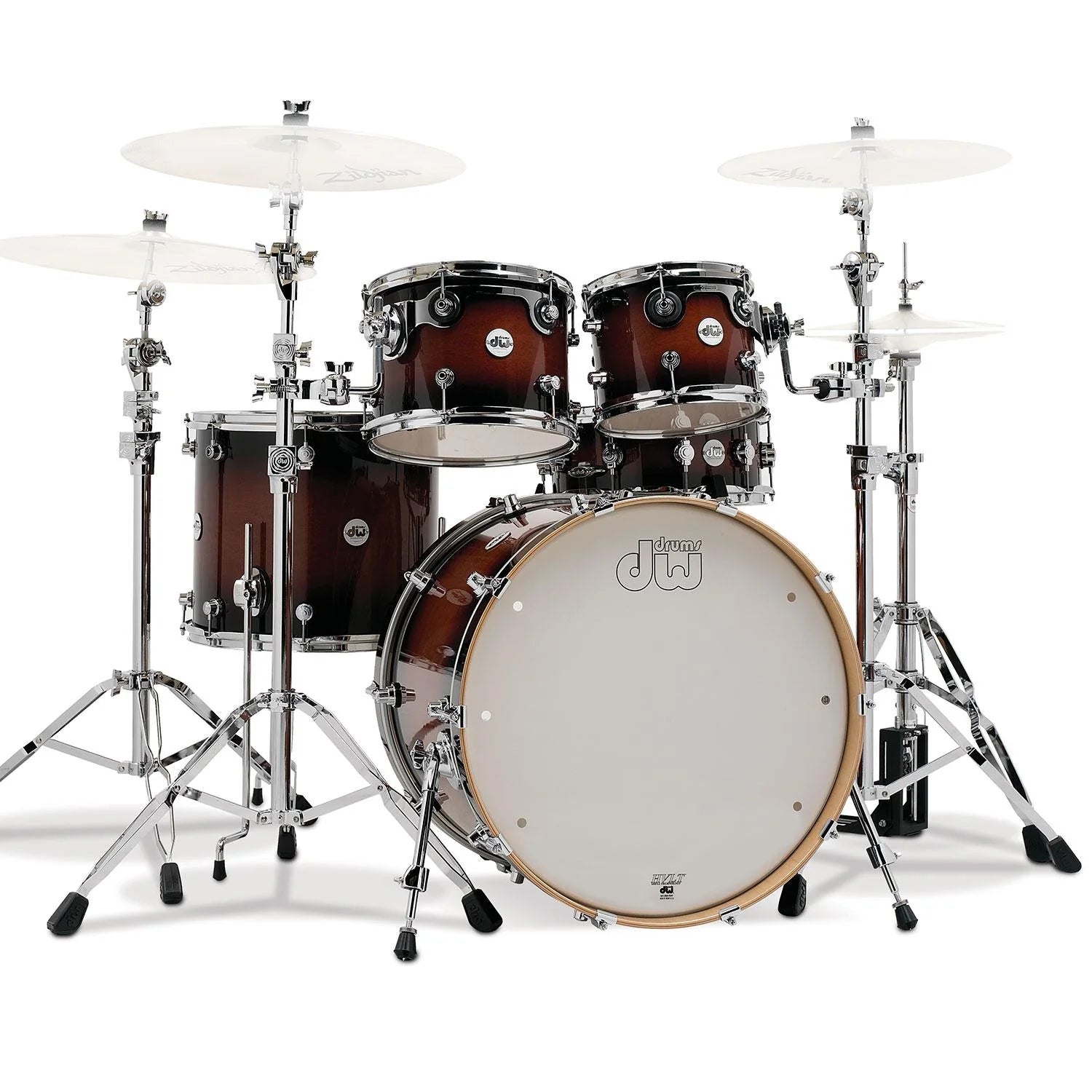 BATERIA DESIGN GLOSS LACQUER 5 PZAS DW COLOR TOBACCO BURST