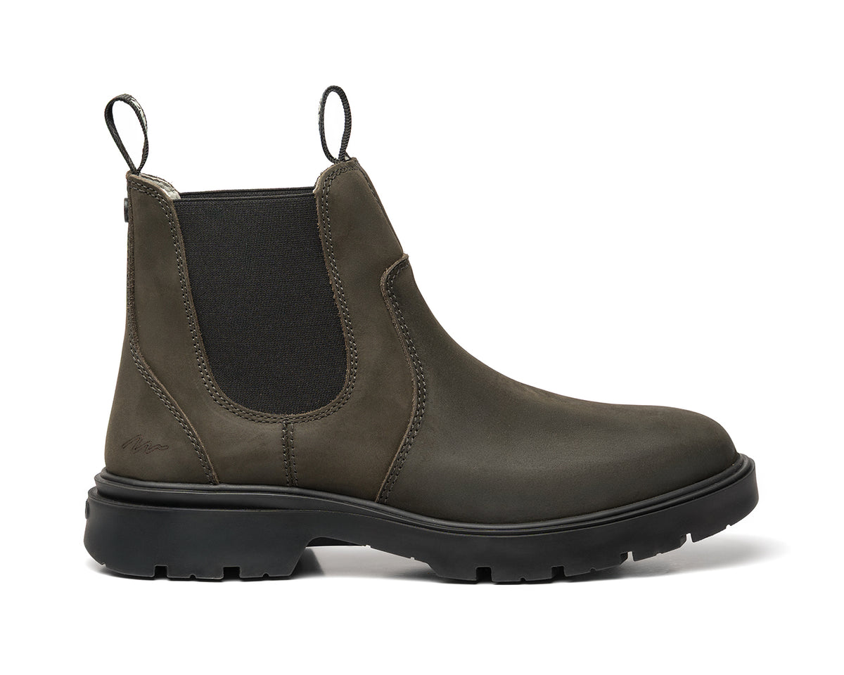 Bota Chelsea de Piel para Hombre Clubz x Paruno Gris P2126901