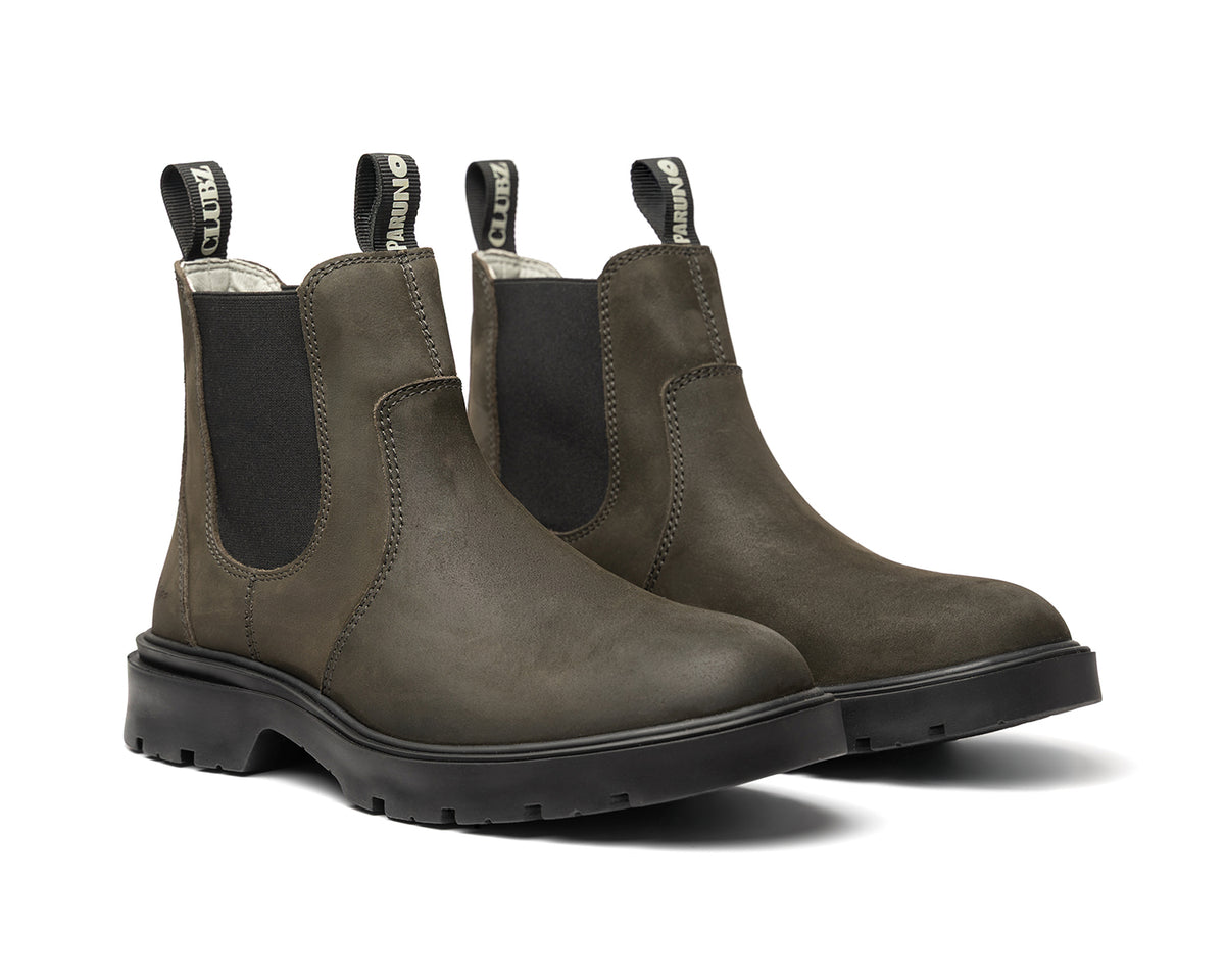 Bota Chelsea de Piel para Hombre Clubz x Paruno Gris P2126901