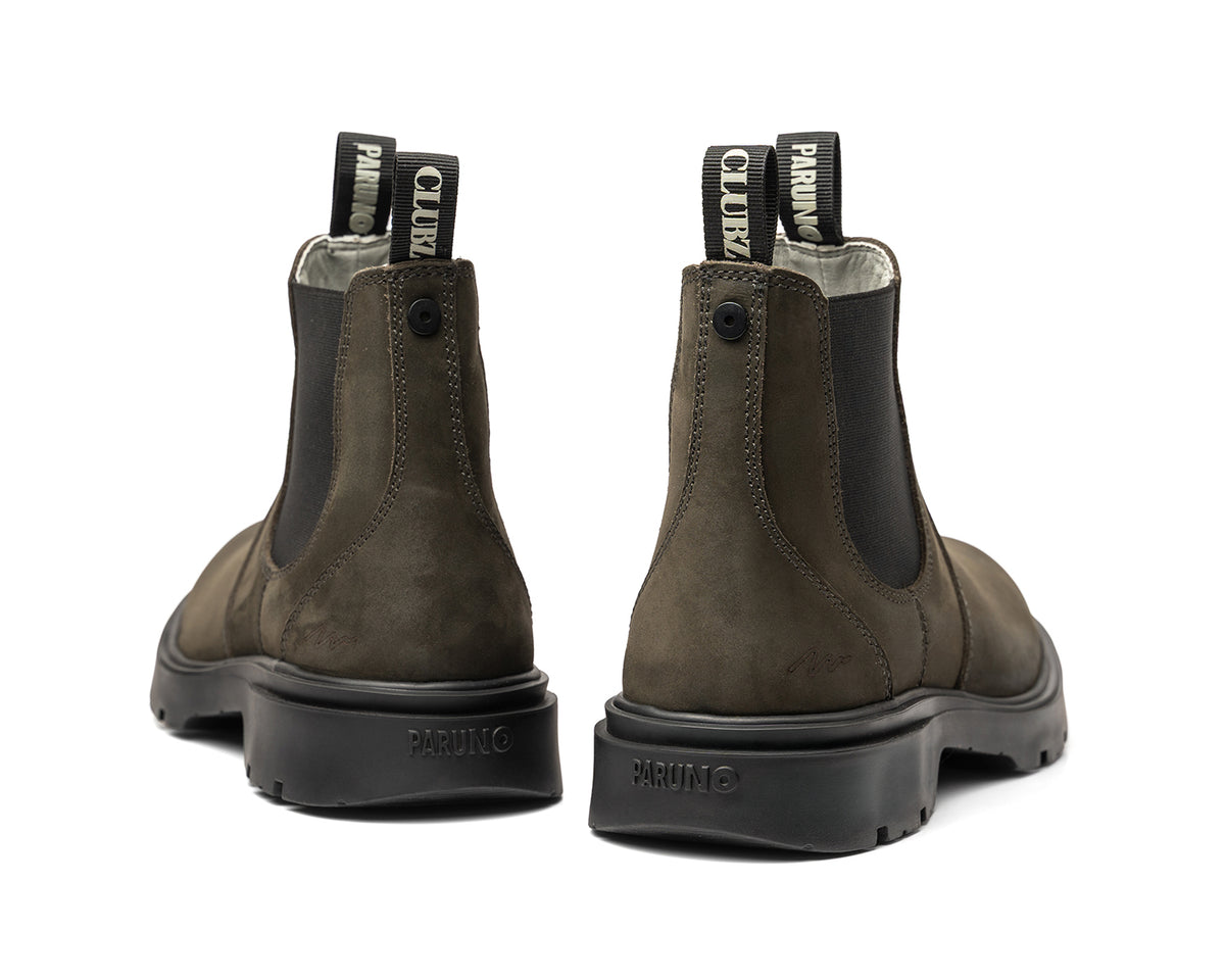 Bota Chelsea de Piel para Hombre Clubz x Paruno Gris P2126901