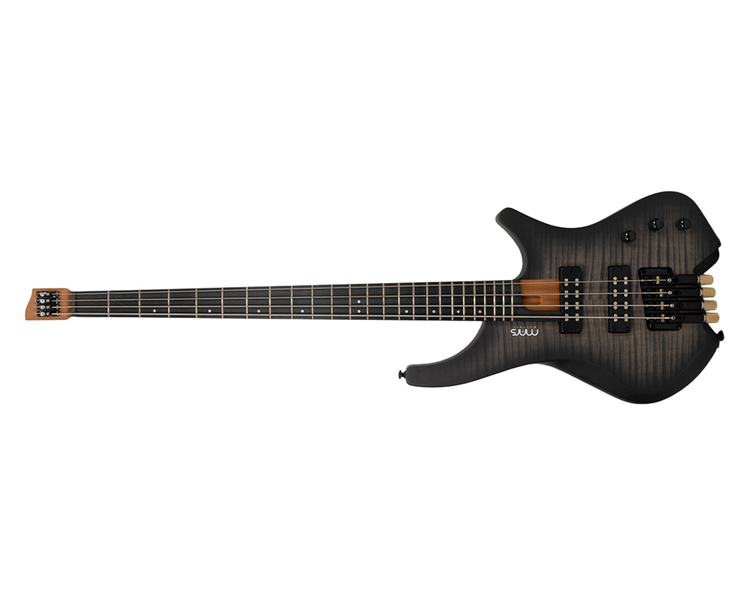 Bajo Eléctrico Mars Headless 4 Cuerdas Grey Burst Satin