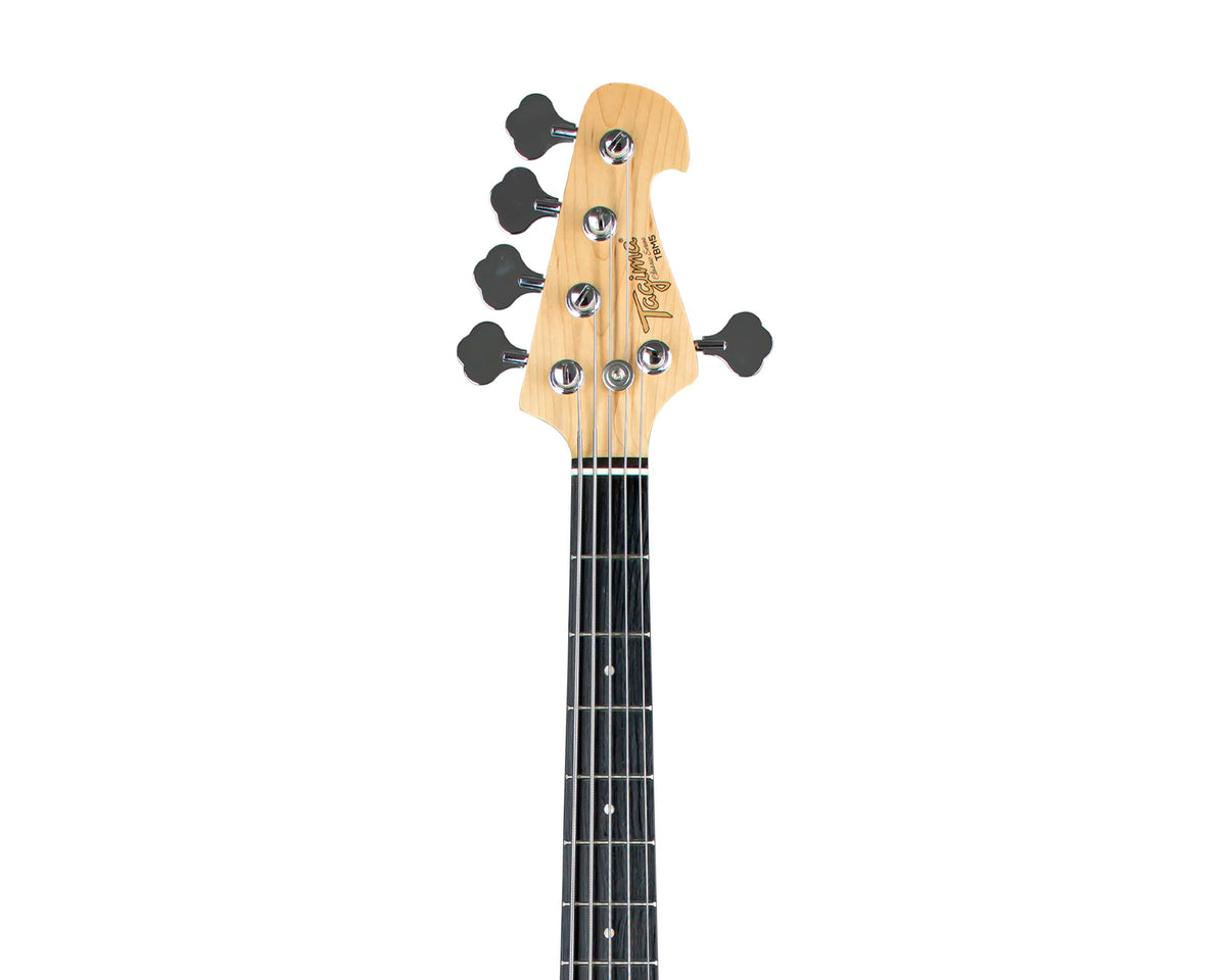 Bajo eléctrico Tagima TBM-5 de 5 cuerdas Natural con golpeador Tortoise