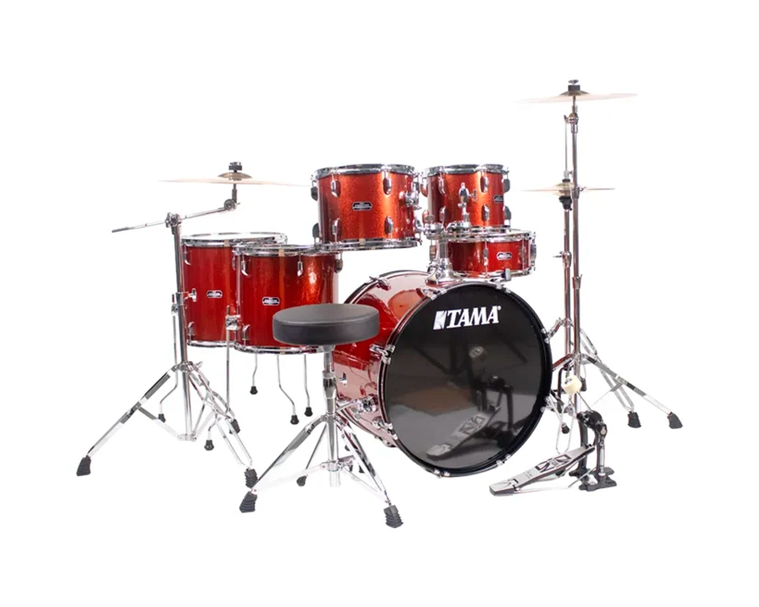 Batería Tama Stagestar ST62H6C-SCP 6 piezas, cobre brillante con atriles, asiento y platillos