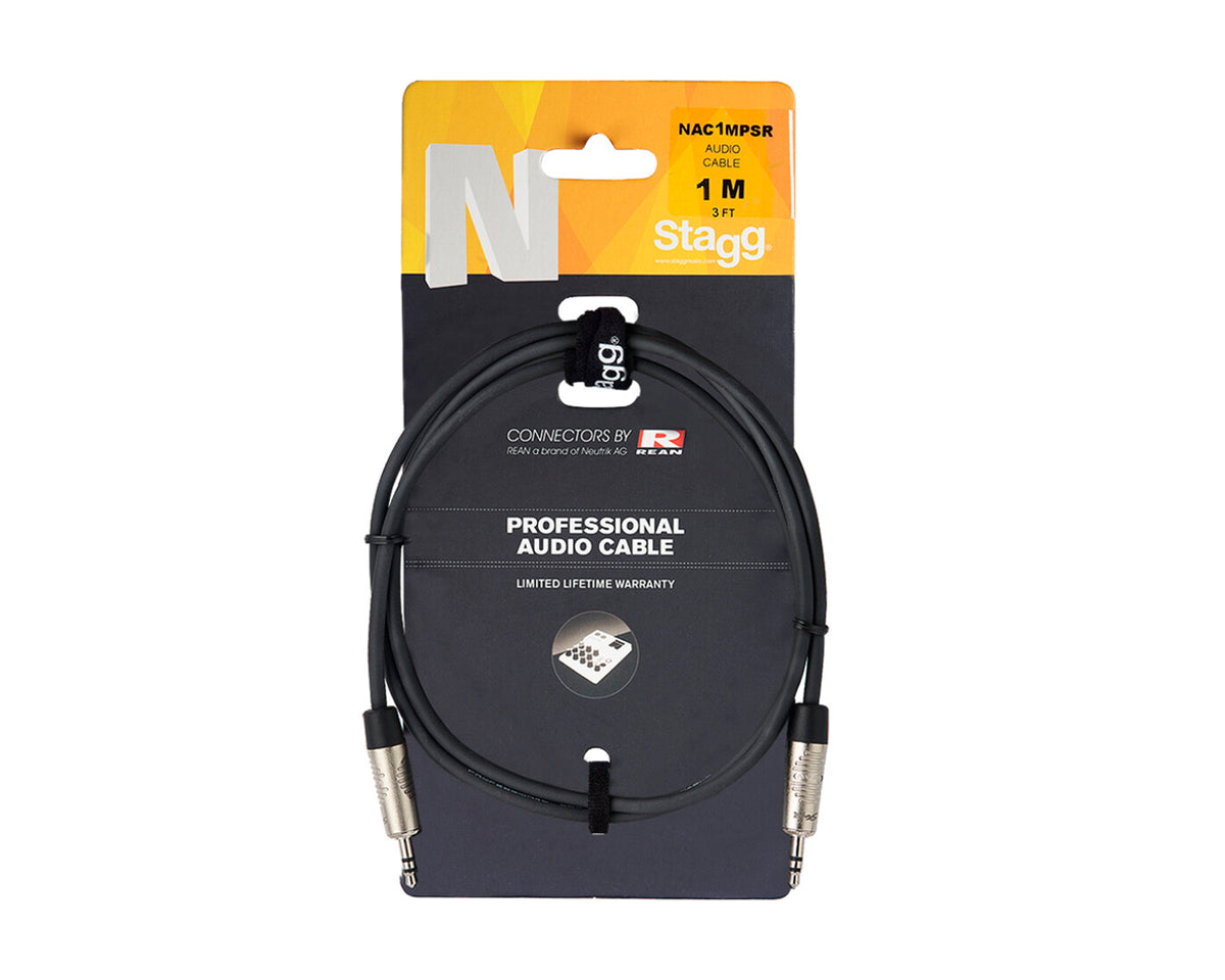 Cable De Audio Serie N Mini Jack/mini Jack Stagg Nac1mpsr