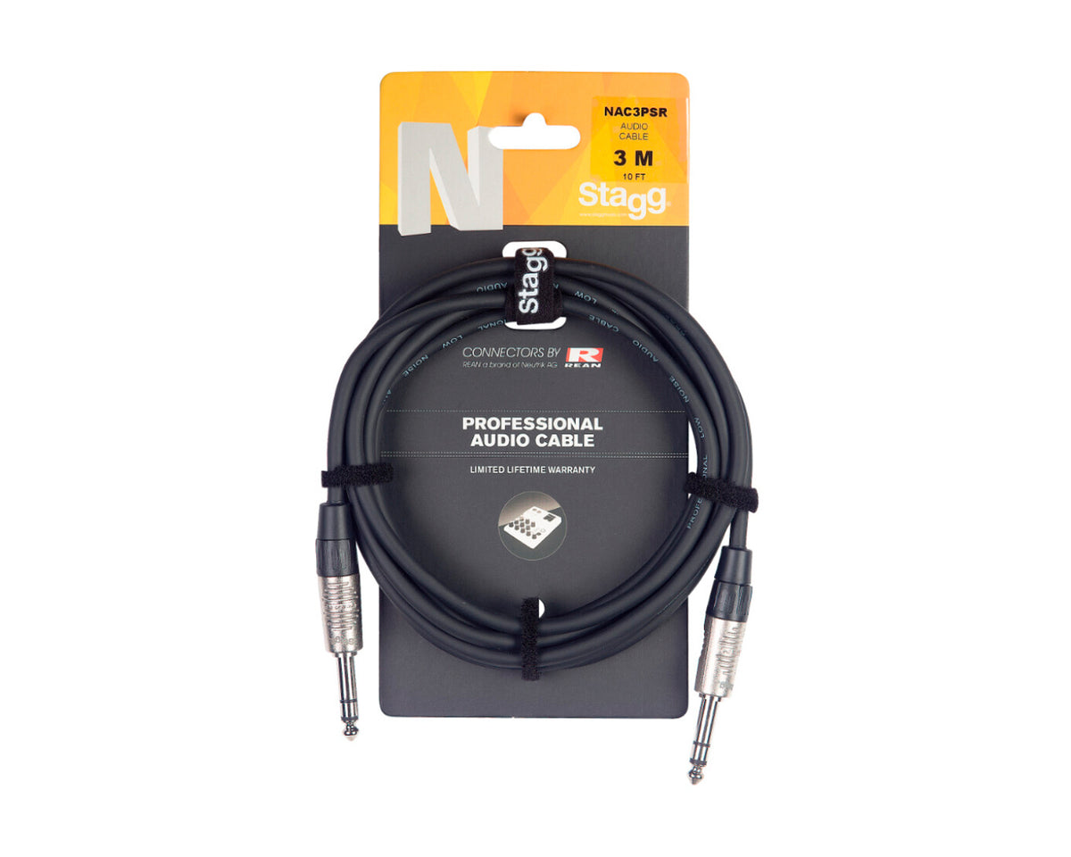 Cable De Audio Stagg Serie N, Jack-Jack (M-M), Estéreo, 6 M (20') NAC6PSR