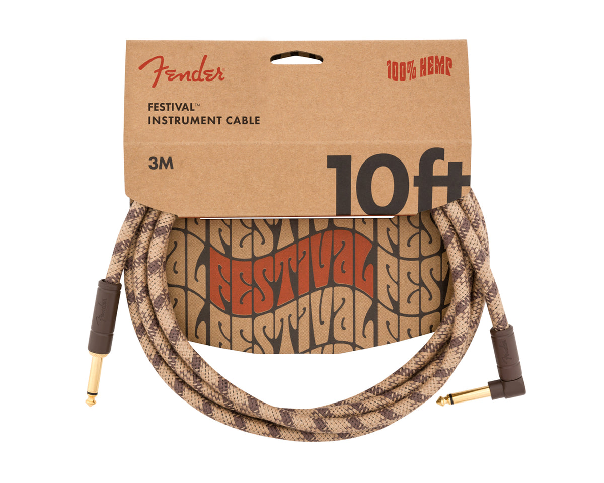 Cable para instrumento Fender Festival de 3 mts Brown Stripe