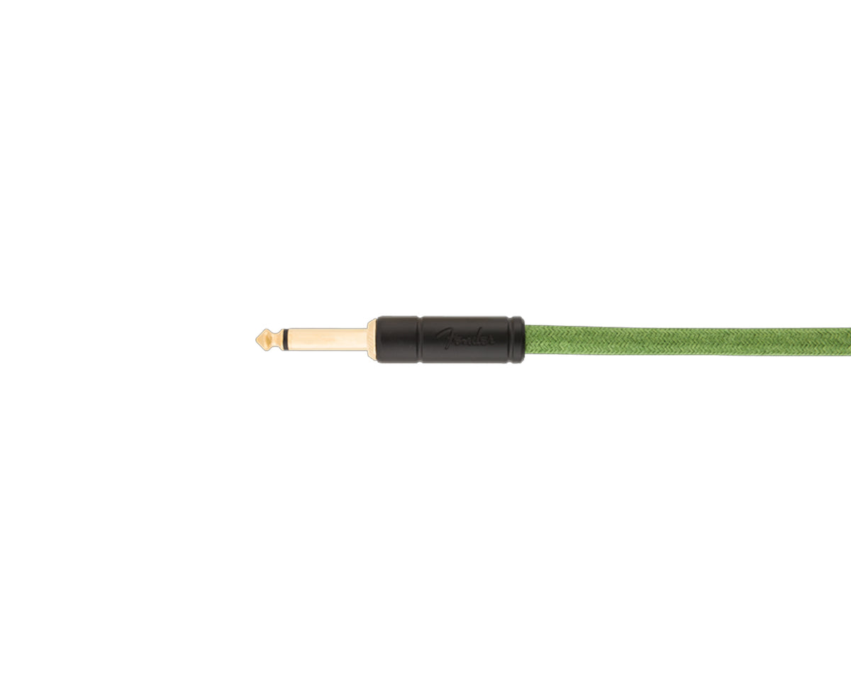 Cable para instrumento Fender Festival recto angular de 10 pies Verde
