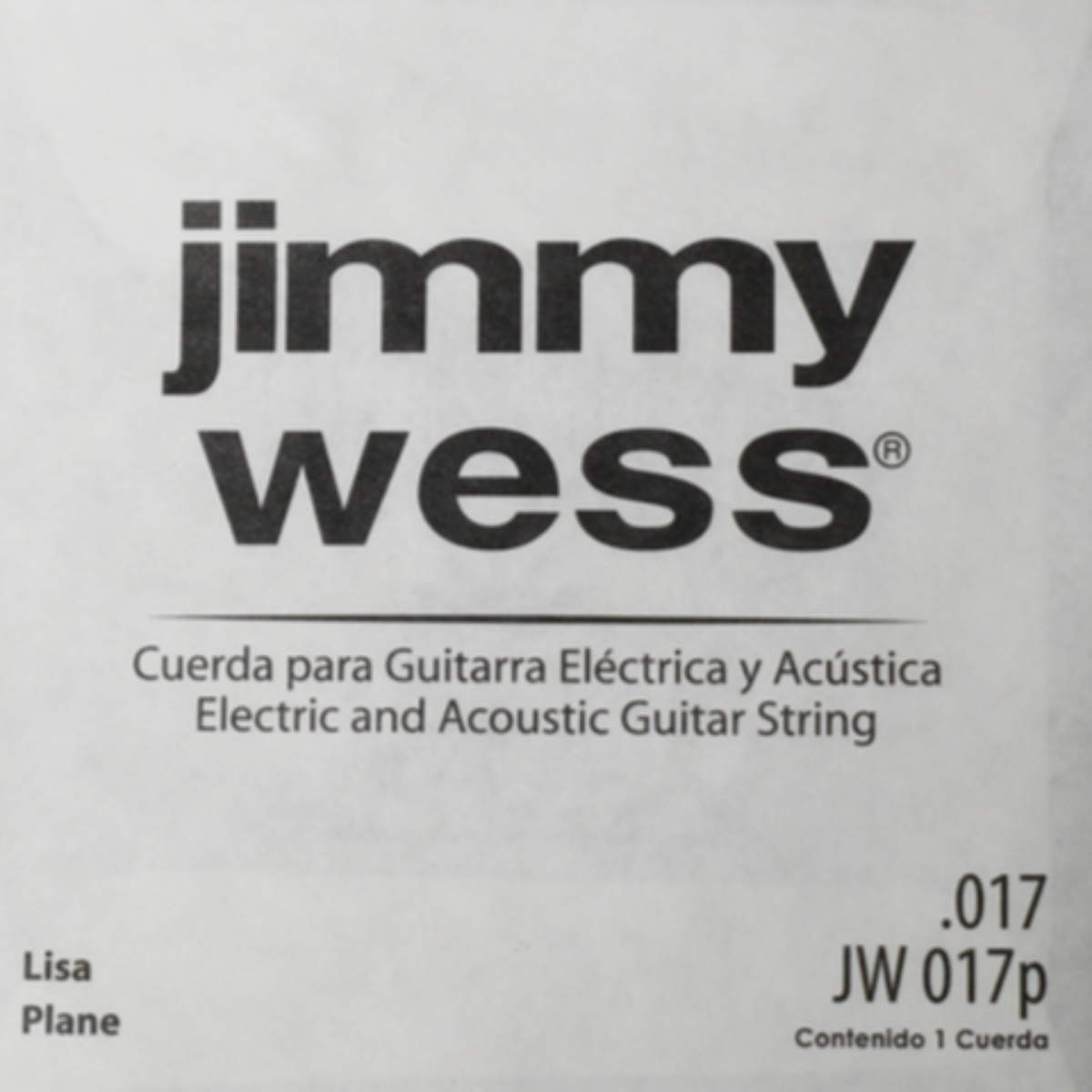 CUERDA P/GUITARRA ELECTRICA/ACUSTICA JIMMYWESS LISA 017 (3A)