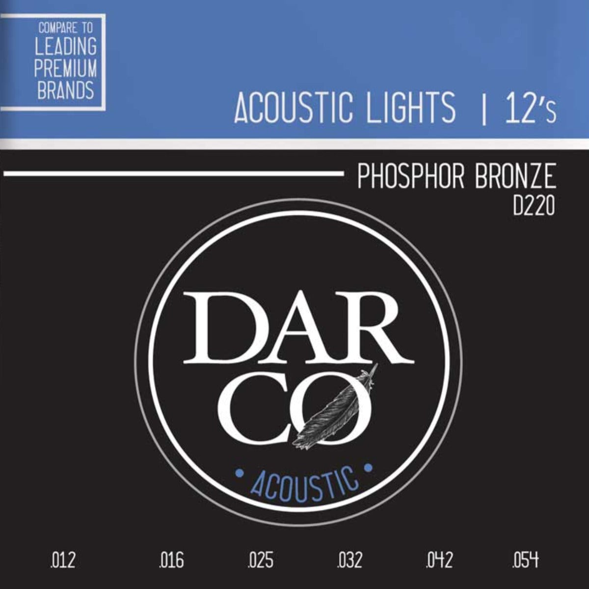 ENCORDADURA P/GUITARRAS ACUSTICAS MARTIN DARCO D220 LIGHT