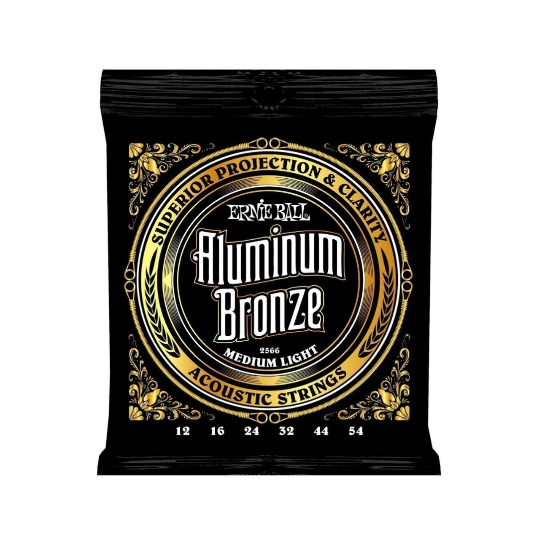 ENCORDADURA ERNIE BALL MEDIUM LIGHT 2568 CUPROALUMINIO 12-54