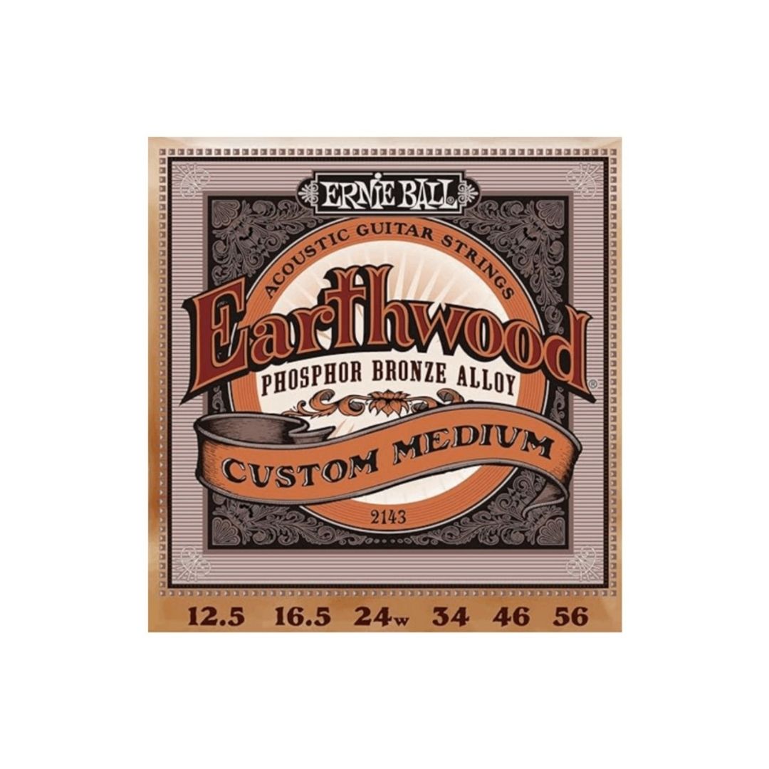 ENCORDADURA ERNIE BALL EARTHWOOD CUSTOM MEDIUM 2143 BRZ-PH -12.5-56