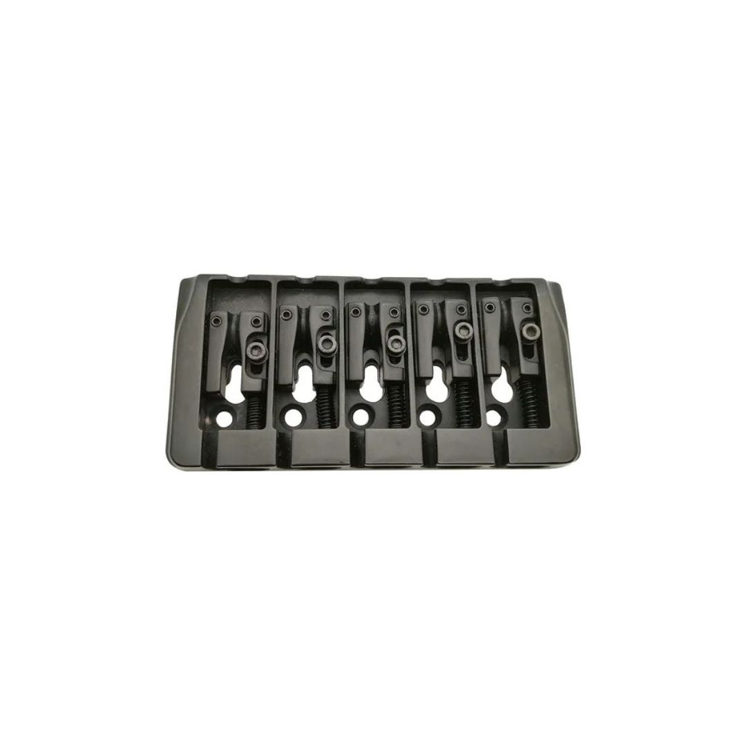 PUENTE PARA BAJO 5 CUERDAS CON TORNILLO DE ENTONACION A UN LADO NEGRO PROLINE BB405 BK