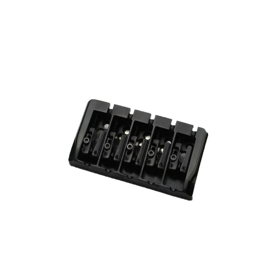 PUENTE PARA BAJO 5 CUERDAS CON TORNILLO DE ENTONACION A UN LADO NEGRO PROLINE BB405 BK