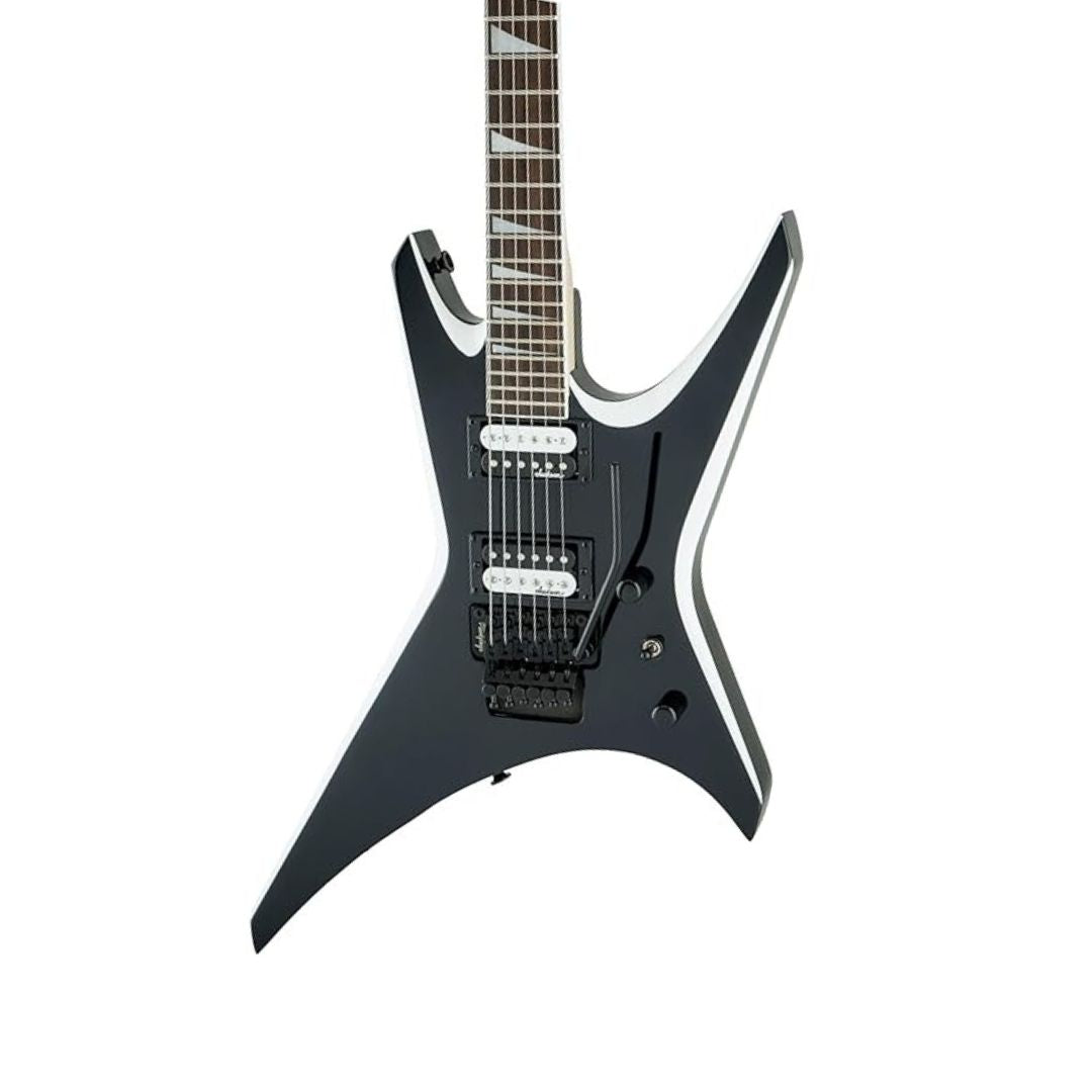 GUITARRA ELECTRICA JACKSON JS32 WARRIOR AH FB BLACK/WHITE BEVELS