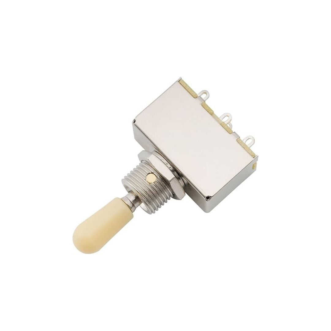 SELECTOR DE PASTILLA PARA GUITARRA LP 3 PASOS DE CAJITA NEGRO/CREMA PROLINE SWT15BK/IV