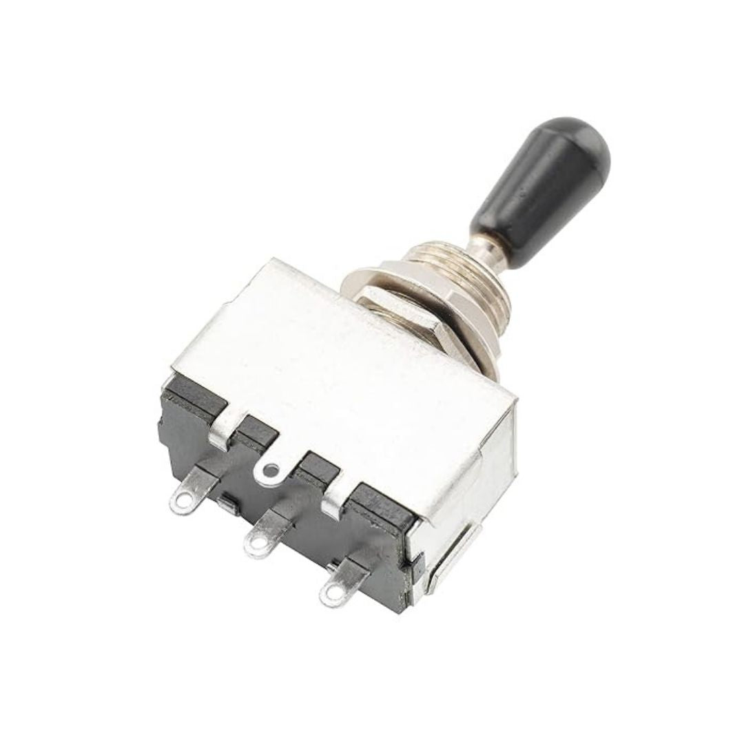 SELECTOR DE PASTILLA PROLINE P/GUITARRA LP 3 PASOS DE CAJITA CROMADO/NEGRO SWT15CR/BK