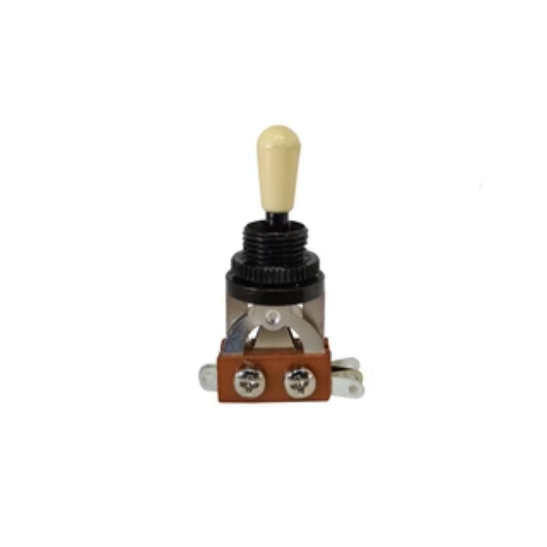 SELECTOR DE PASTILLA PARA GUITARRA LP 3 PASOS NEGRO/CREMA PROLINE SWT16BK/IV