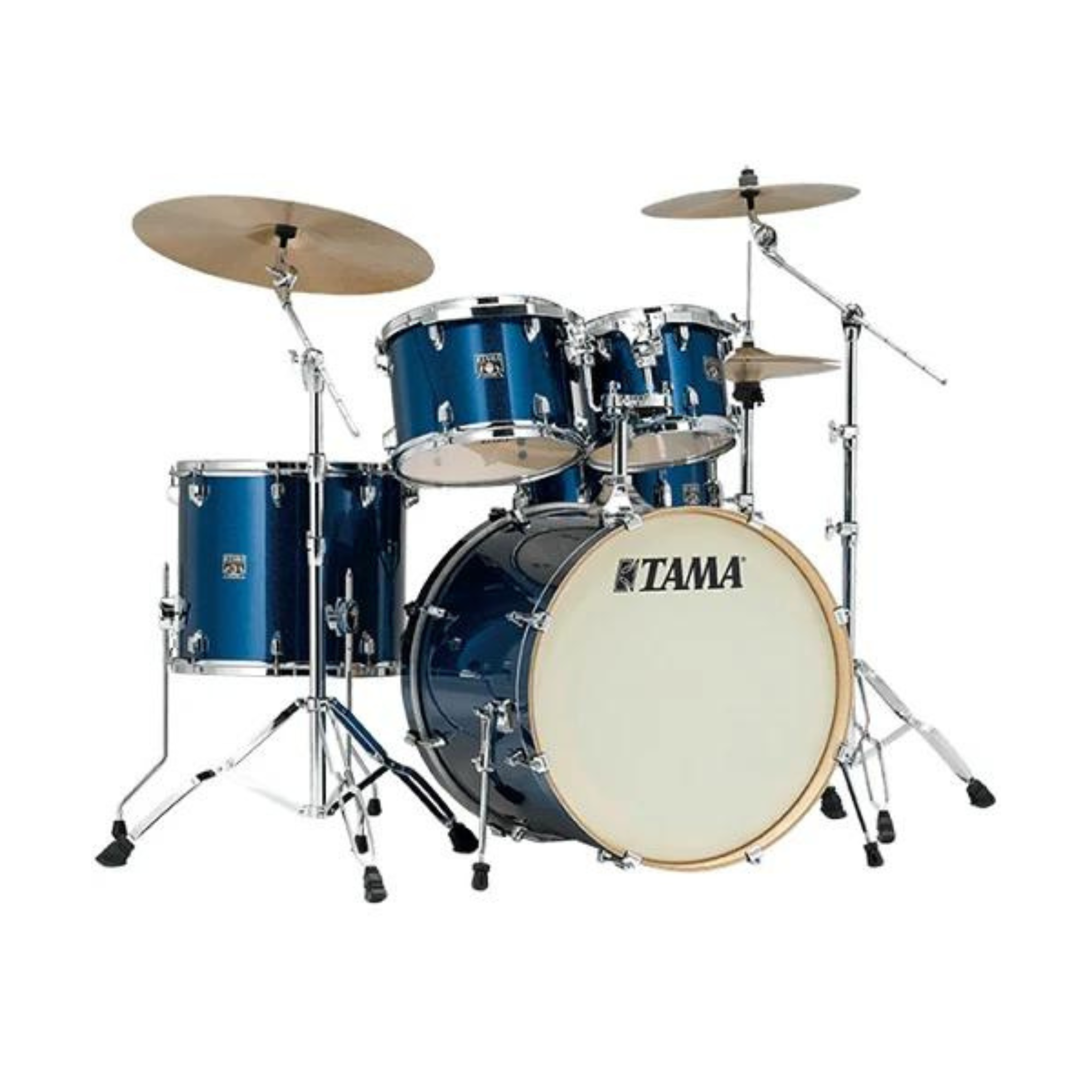 BATERIA TAMA ''SUPERSTAR CLASSIC MAPLE'' DE 5 PZAS. AZUL BRILLANTE CON ATRILES