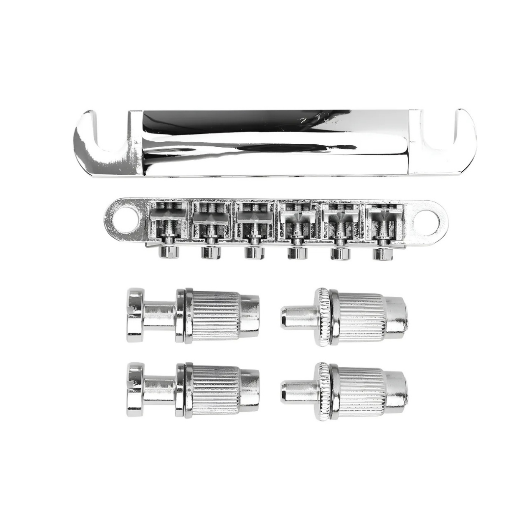 PUENTE AXLABS TUNE-O-MATIC BRIDGE & STOP TAILPIECE (COLOR: NICKEL)