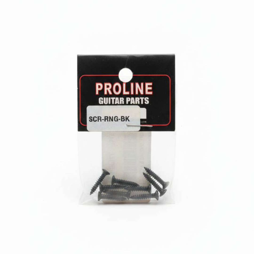 TORNILLOS PARA MARCOS DE PASTILLA PAQUETE CON 8 PIEZAS NEGROS PROLINE SCRRNGBK