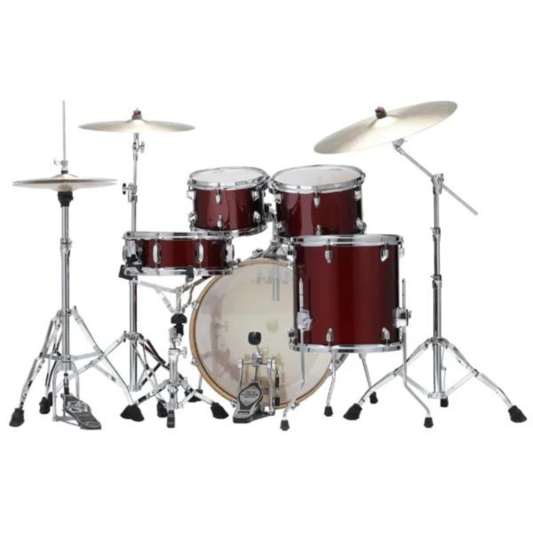 BATERIA TAMA ''SUPERSTAR CLASSIC MAPLE'' DE 5 PZAS. VINO BRILLANTE CON ATRILES