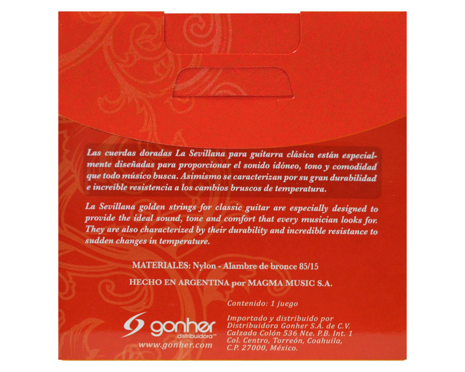 Encordura La Sevillana Nylon Negro Guitarra Clásica ELS-520B