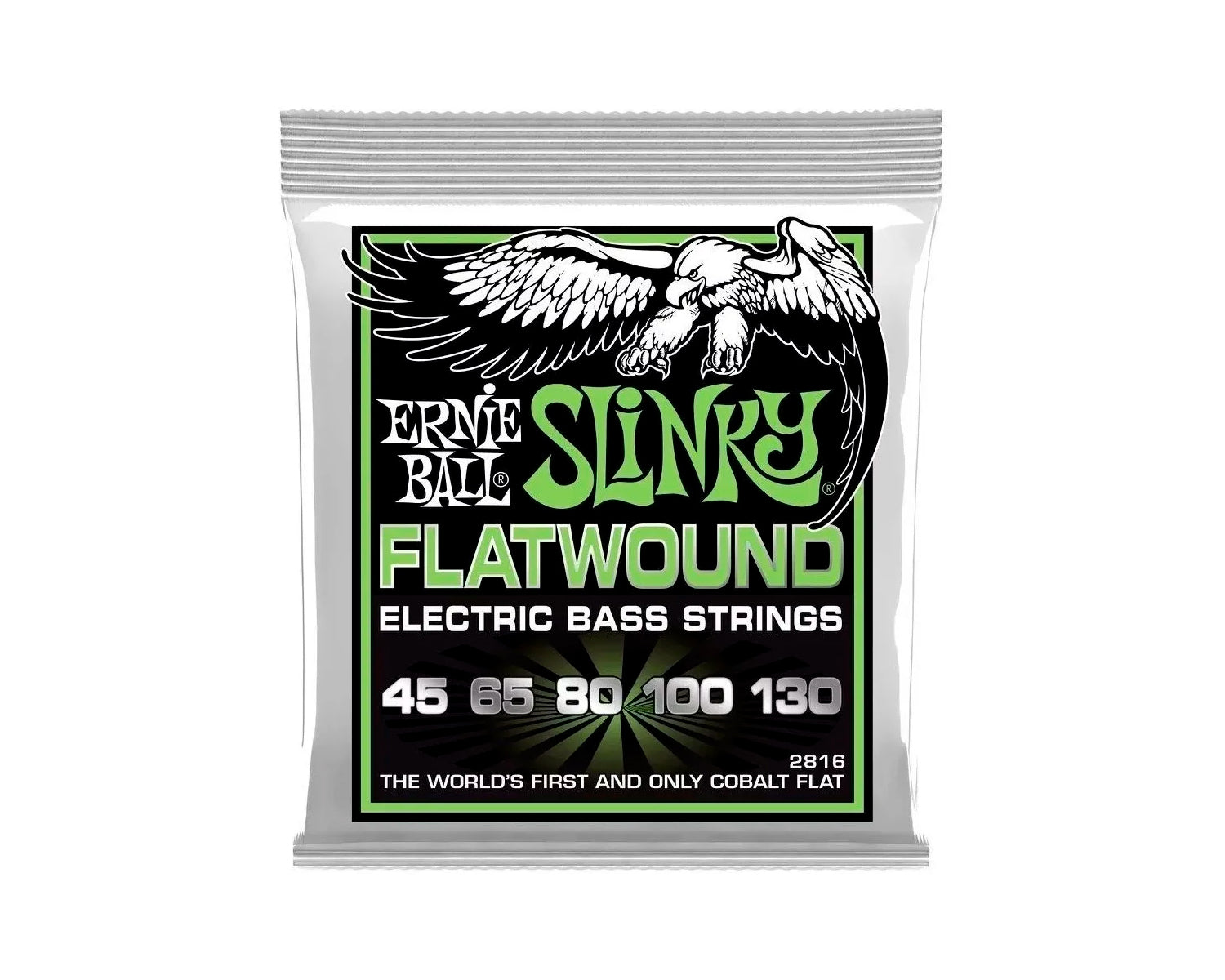 Encordadura Ernie Ball Regular Slinky Para Bajo Electrico 5 Cuerdas 2816 Flatwound