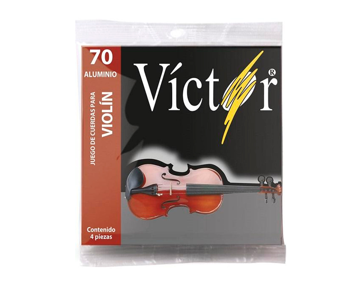 Encordadura para violín Victor de acero estañado con entorchado de aluminio – VCVI-70