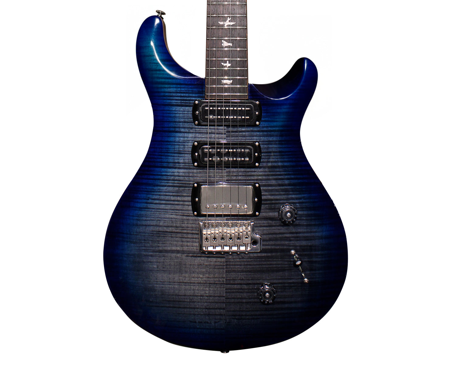 Guitarra PRS SE Studio Charcoal Blue Burst Con Gig Bag