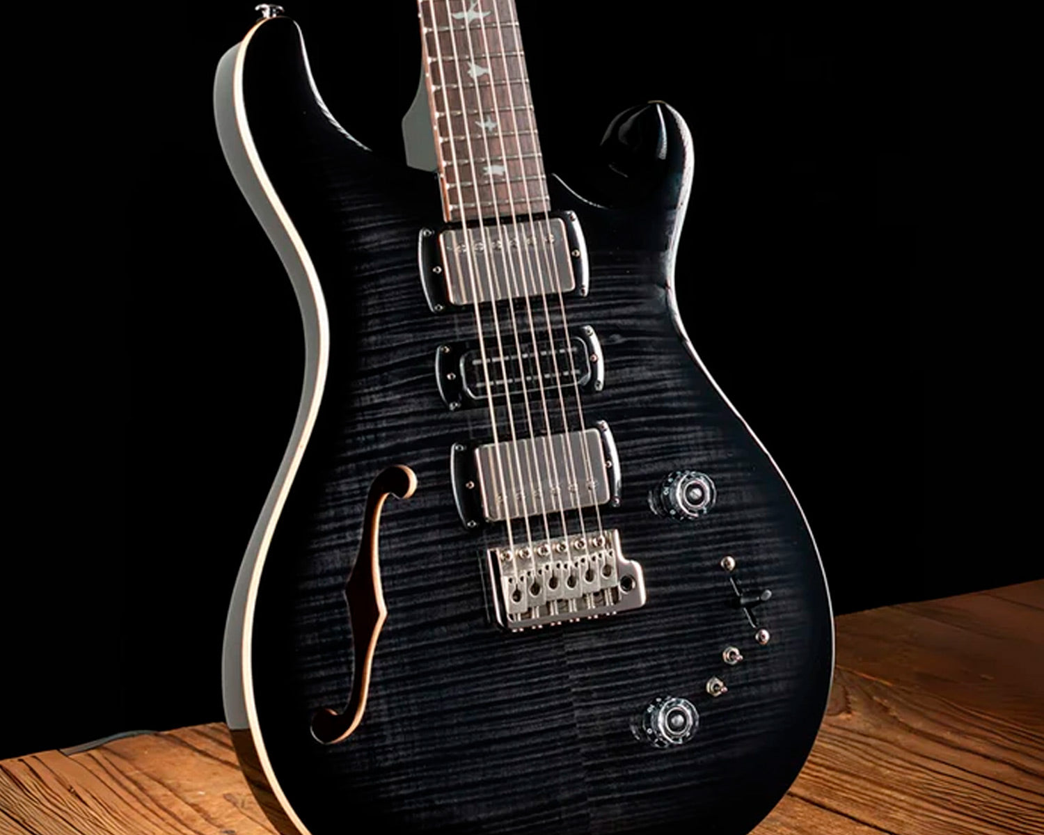 Guitarra Eléctrica PRS SE Special Semi-Hollow Charcoal Burst