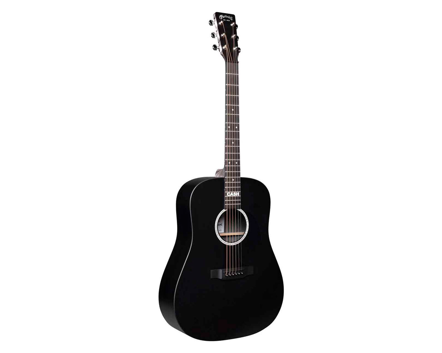 GUITARRA ELECTROACUSTICA MARTIN DX JOHNNY CASH JET BLACK CON GIG BAG