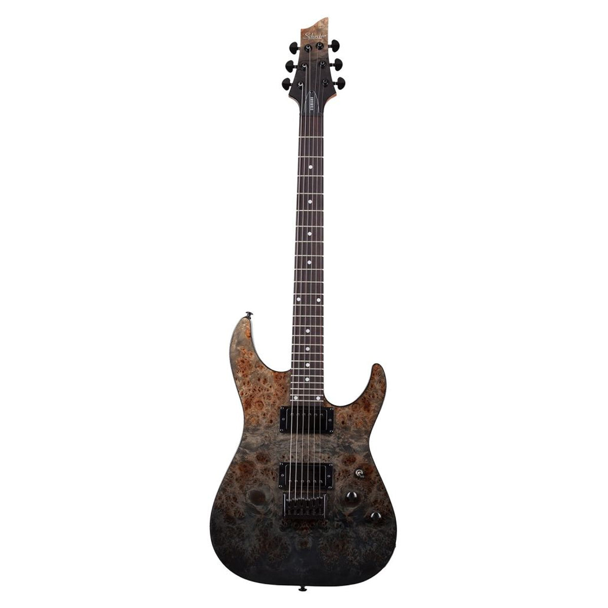 GUITARRA ELECTRICA SCHECTER C-1 STD BLACK FADE BURST BURL