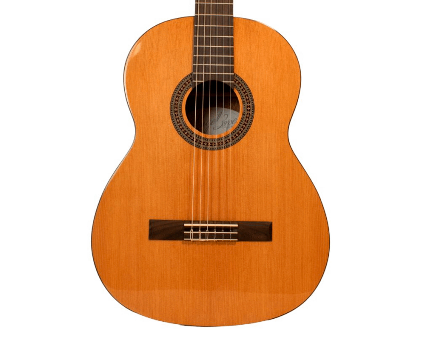 Guitarra Acústica Clásica Angel Lopez Alicante CM Cedar High Gloss con Cuerdas Savarez