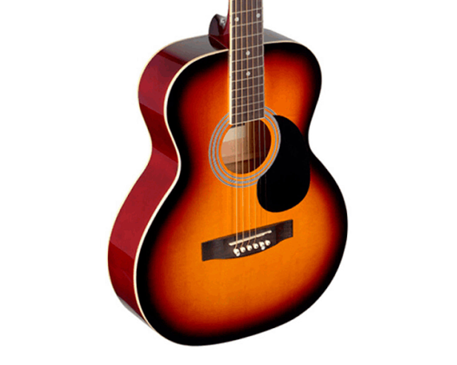 Guitarra Acústica Stagg SA20A SNB Auditorium Basswood Sunburst
