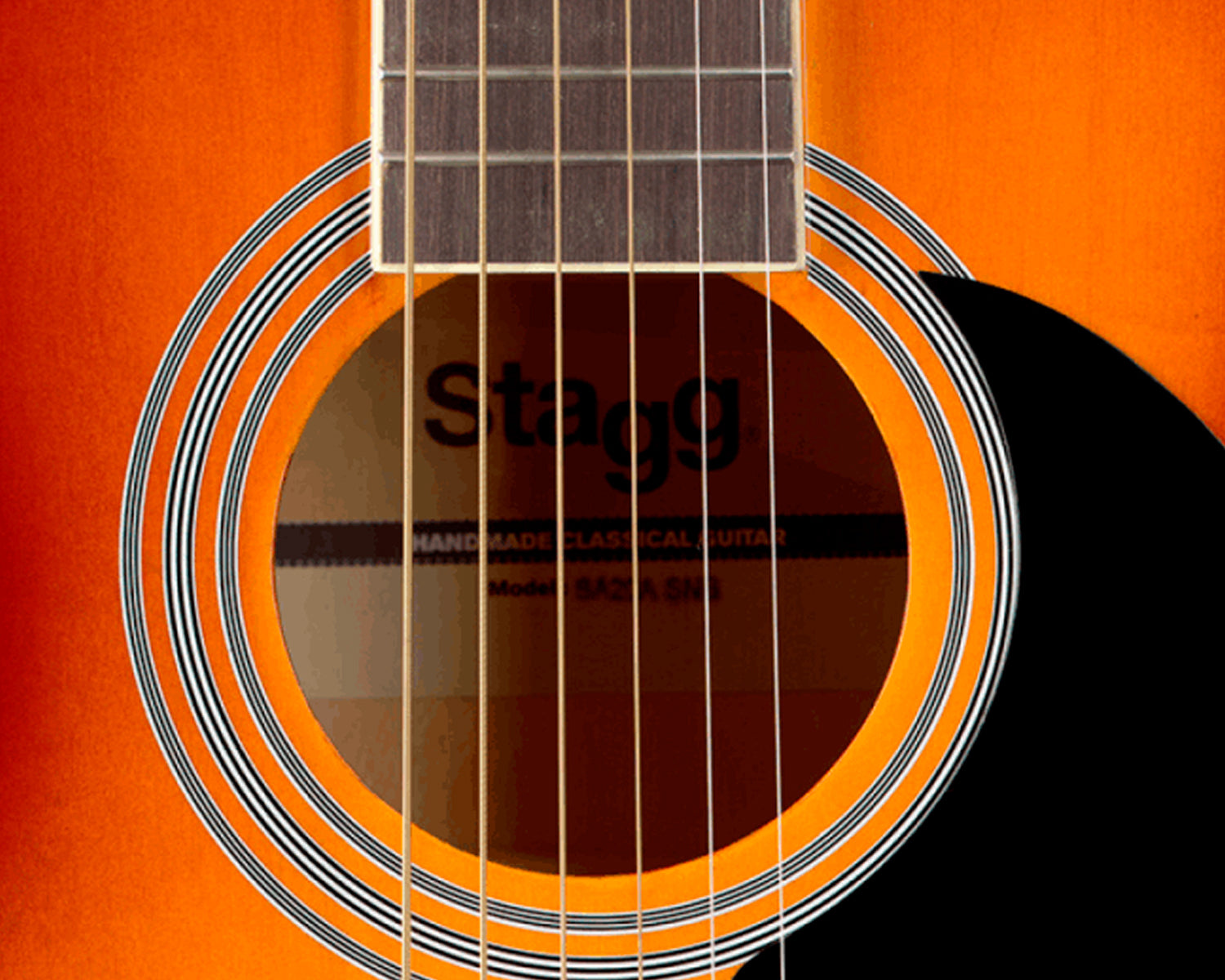 Guitarra Acústica Stagg SA20A SNB Auditorium Basswood Sunburst