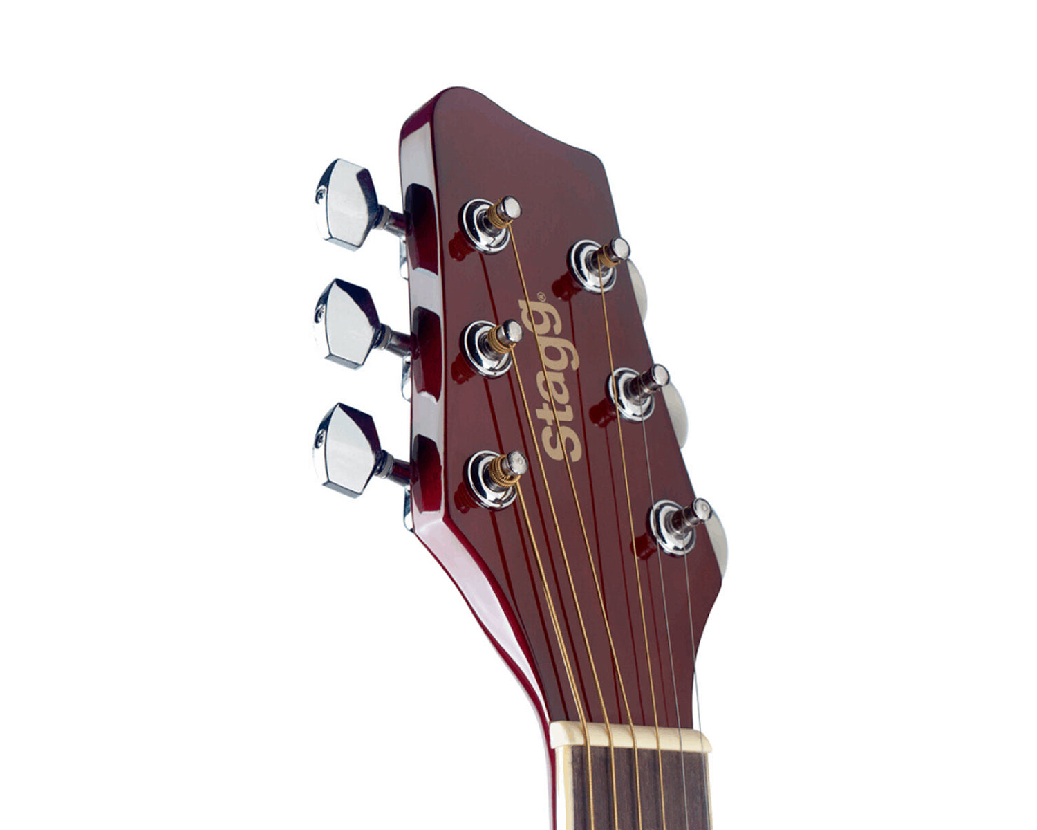 Guitarra Acústica Stagg SA20A SNB Auditorium Basswood Sunburst